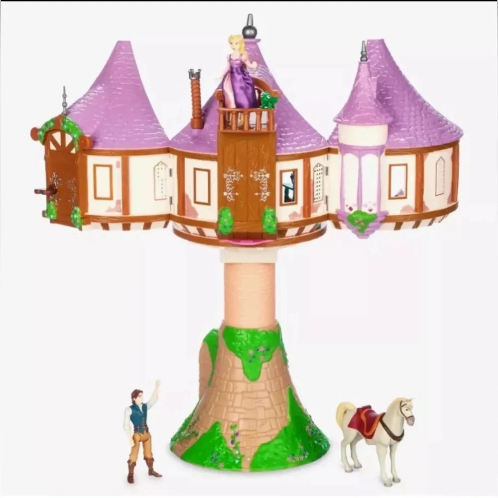 Disney Parks Tangled Rapunzel Tower Flynn Maximus 19 Piece Playset NEW